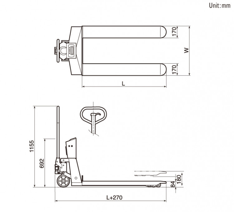 Весовая тележка CAS CPS-1 артикул 0021-2286