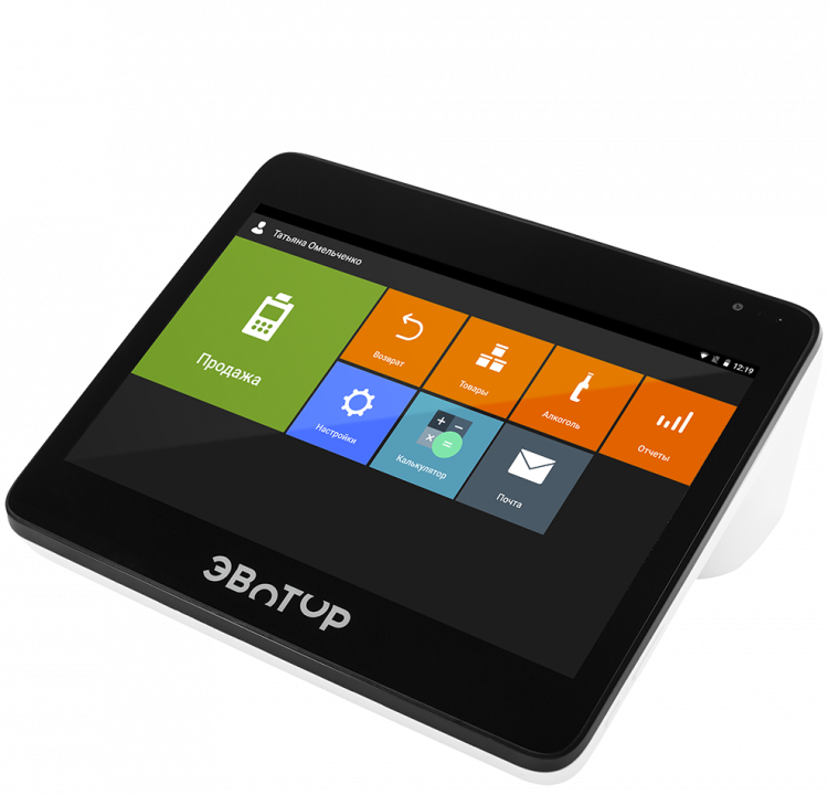 Эвотор 10 Смарт-терминал с ФН-1.2 15 месяцев артикул 0021-4860