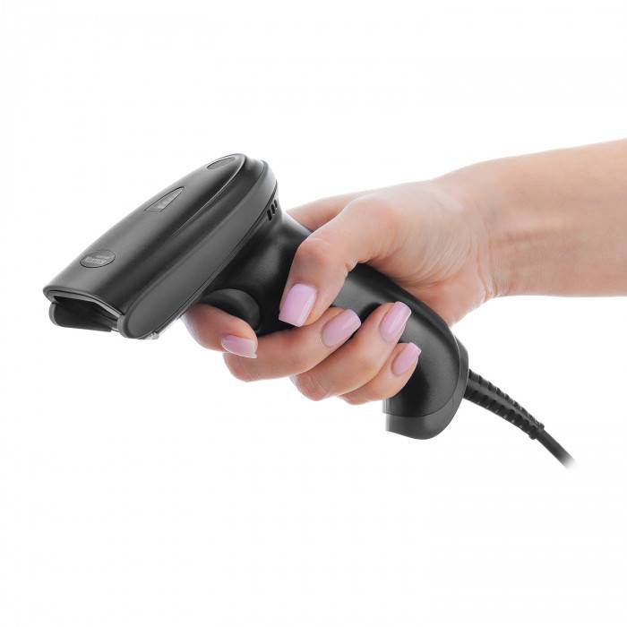Сканер штрих-кода MERTECH 2220 P2D USB, USB эмуляция RS232, black 