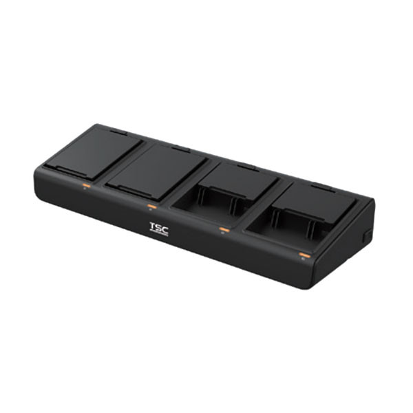 Зарядное устройство на 4 аккумулятора для принтера этикеток TSC Alpha-30L/Alpha-40L/Alpha-30R/RE310 артикул OP-P-BC4-001-2001