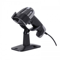 Cканер штрих-кода MERTECH 2410 P2D SUPERLEAD USB Black с подставкой
