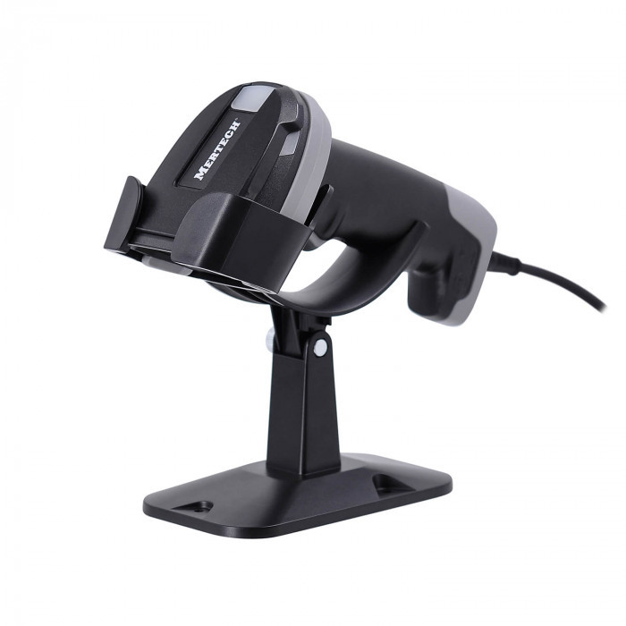 Cканер штрих-кода MERTECH 2410 P2D SUPERLEAD USB Black с подставкой артикул 4871p