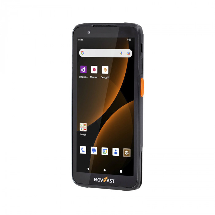 Комплект ТСД S55 Android 13, 4GB/64GB (крейдл без передачи, пист. рукоятка, чехол, стекло, ремешок) артикул 1005                  