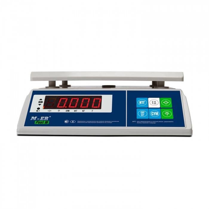 Порционные весы M-ER 326 AFU-15.2 "POST III" LED 