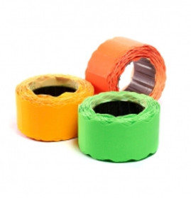 Клейкая лента 26*16 700 эт. волнистый край цветная артикул 0021-448 красная