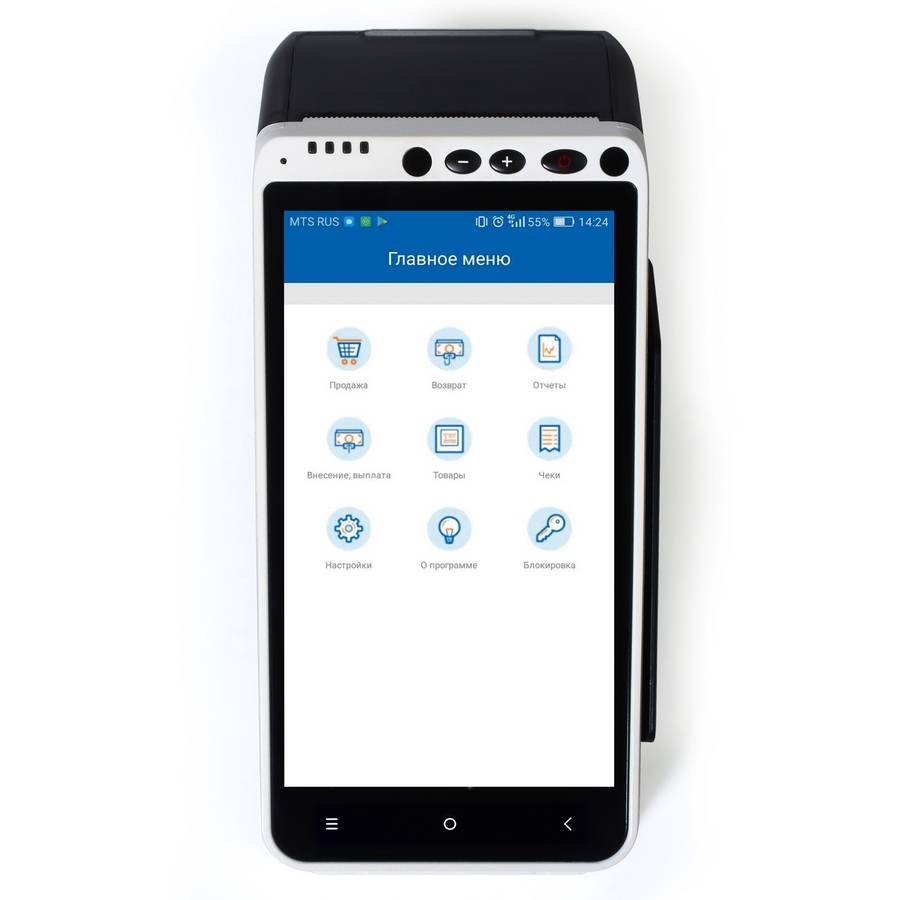 ККТ "ШТРИХ-СМАРТПОС-Ф" МИНИ с ФН 15 (5.5" 720x1280 IPS, 57 мм, ОС Android 7.0, ilexx.lite) 