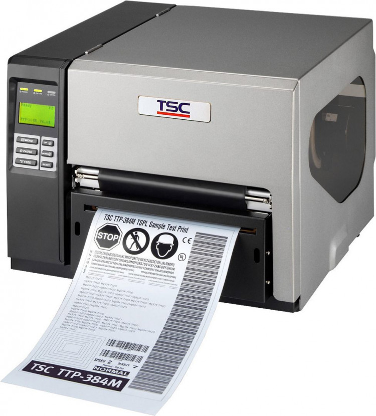 Принтер этикеток (300dpi) TSC TTP-384MT LCD, Internal Ethernet, RS-232, Centronics, USB 2.0, USB host, SD card артикул 99-135A001-0002