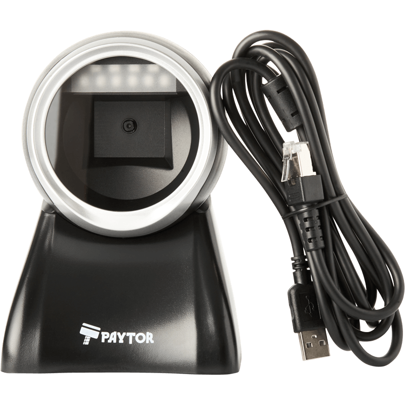 Сканер штрих-кода PayTor GS-1118, USB, Черный 