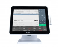 Сенсорный моноблок POScenter Atlas (15", PCAP, J4125, RAM 8Gb, SSD M2 128Gb, MSR) без ОС, БЕЛЫЙ