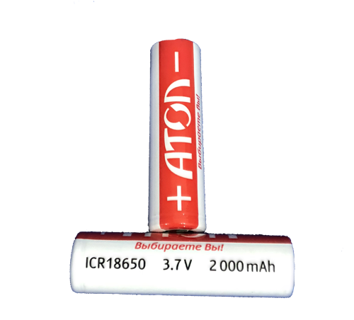 Аккумуляторная батарея 18650 2600 mAh 3.7V MICA (Для АТОЛ 15Ф, 91Ф, 92Ф) артикул 51904