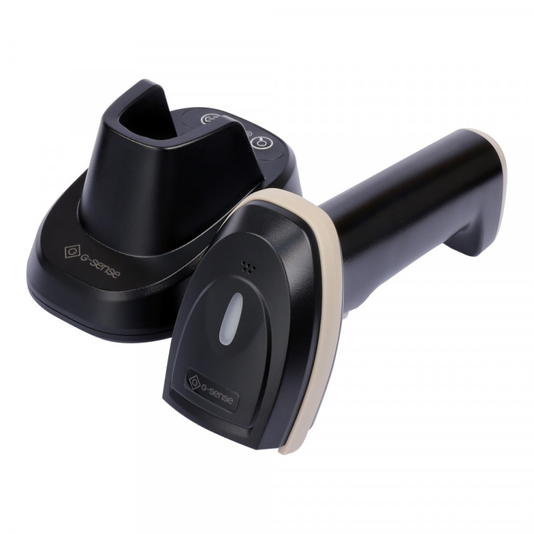Беспроводной сканер штрих-кода G-SENSE IS1408BT HD 2D Bluetooth, USB, черный, cradle артикул IS1408-BT-HD-2D