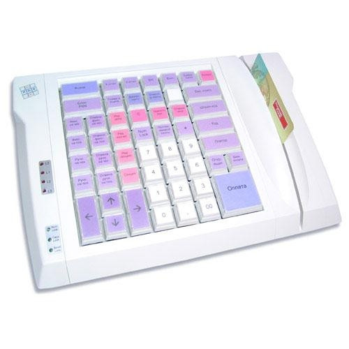 Программируемая клавиатура LPOS-064-M12 (PC/2), (с ридером) артикул 0021-685