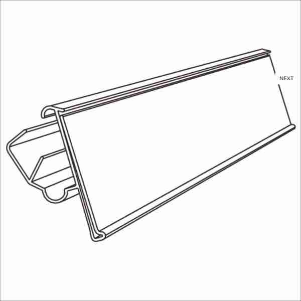 Ценникодержатель двухпозиционный (1000 мм) цветной
